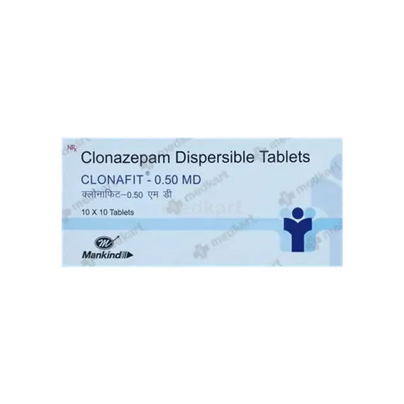 clonafit 0.5mg md tablet 10's